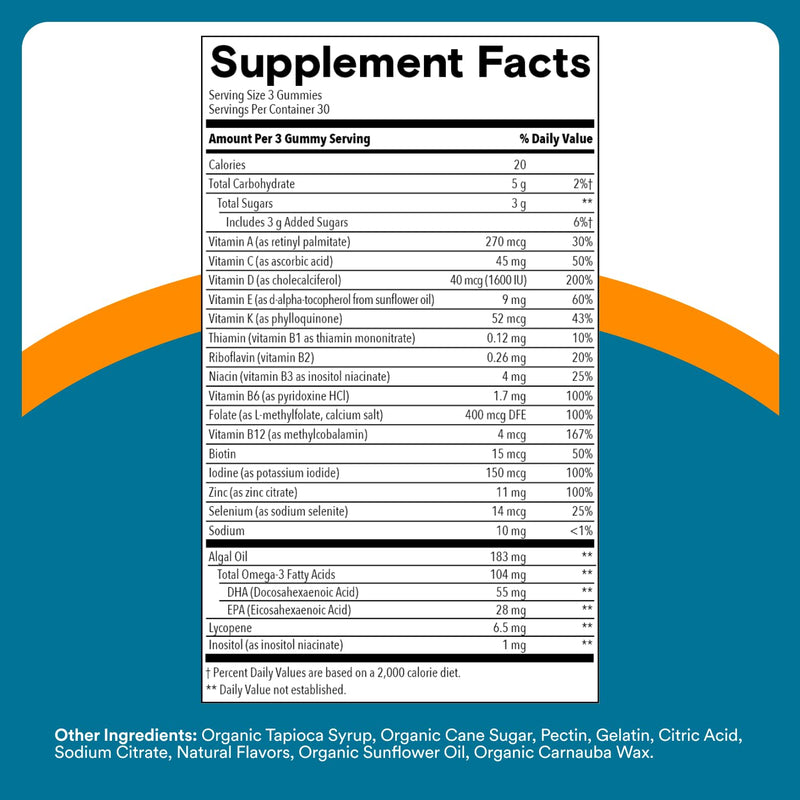 [Australia] - SmartyPants Men's Multivitamin Gummies - Improved Formula: Omega 3 (DHA/EPA), Methylfolate, Vitamin D3, C, Vitamin B12, B6, Vitamin A, K, Zinc & Selenium, Gluten Free, 90 Count (30 Day Supply) New Formula 