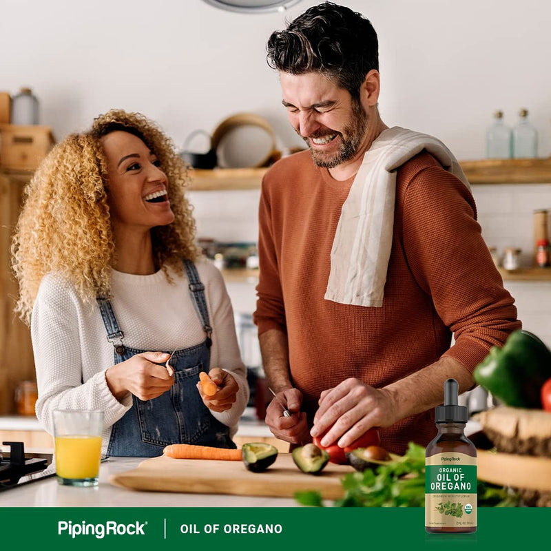 [Australia] - Piping Rock Oil of Oregano Organic Liquid Drops | 2 fl oz | with Extra Virgin Olive Oil | Herbal Extract Supplement | Non-GMO, Gluten Free 