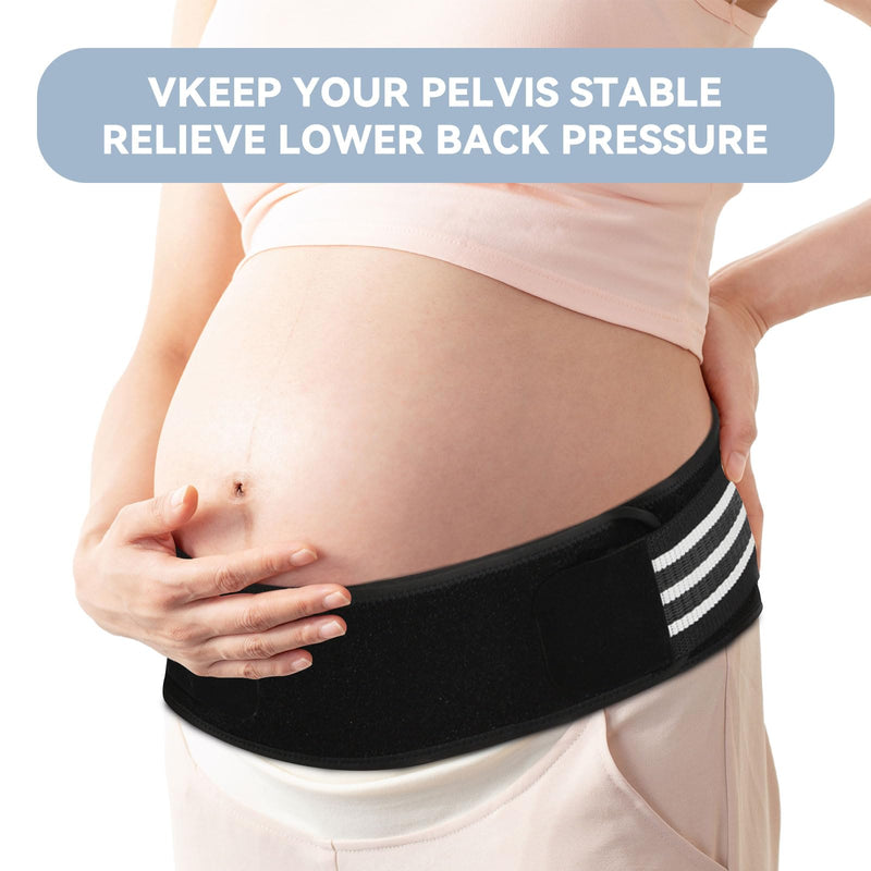 S-XXL Sacroiliac SI Joint Hip Belt for Women Men-Alleviate Sciatica|Pelvic|Back|Lower Back Support, Pelvic Support Belt, Adjustable Sciatica Lumbar Pain Relief, Trochanter Belt(Black,L,Hip Size 43‘’-56‘’) Large Black