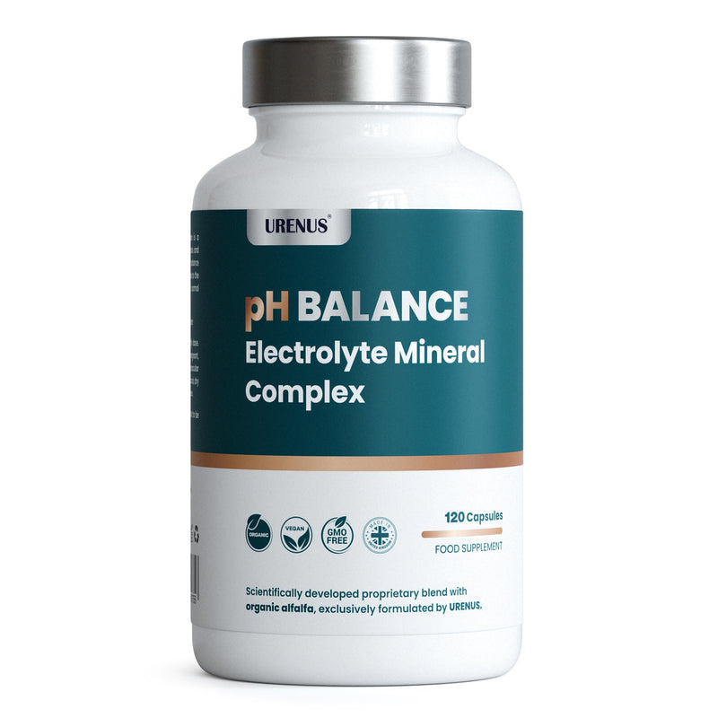 pH Balance Electrolyte Mineral Complex with Organic Alfalfa – Magnesium, Potassium, Calcium, Zinc, Vitamin C & Vitamin D3 – Electrolyte & Mineral Supplement – 120 Capsules