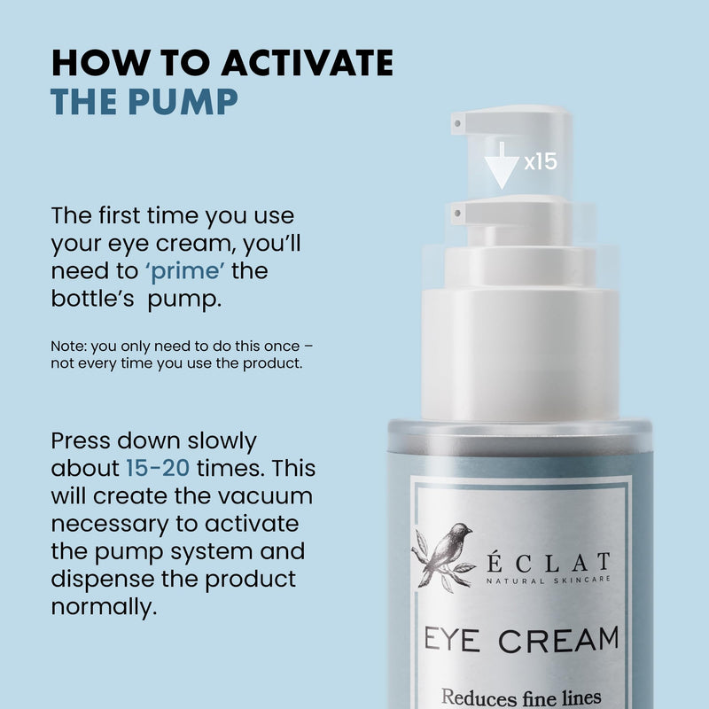 Eclat Skincare Vitamin C Serum + Under Eye Cream Set – Brightening Vit C Serum with Hyaluronic Acid & Vit E + Cream for Dark Circles, Puffiness, Eye Bags & Crow's Feet – Anti Aging Skin Care Duo
