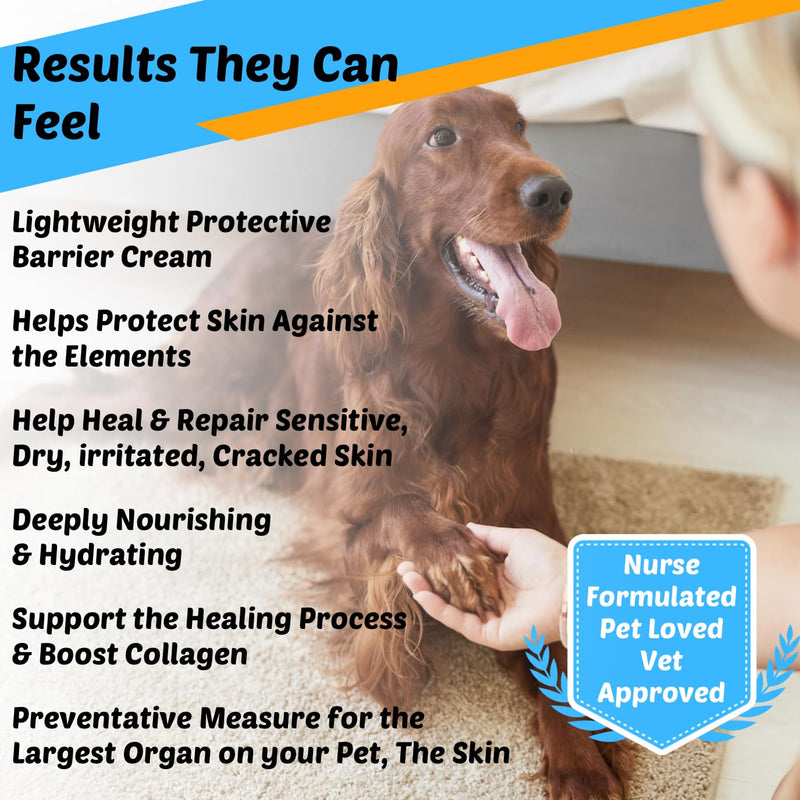 Non-Toxic Sunscreen for Pets, Protective Barrier Cream Non-Toxic Easy to Apply Formula Moisturize & Rejuvinate Cracked Paw Pads, Nose, or Skin. Supports Tissue Growth PawsnBoots Lemongrass - PawsPlanet Australia