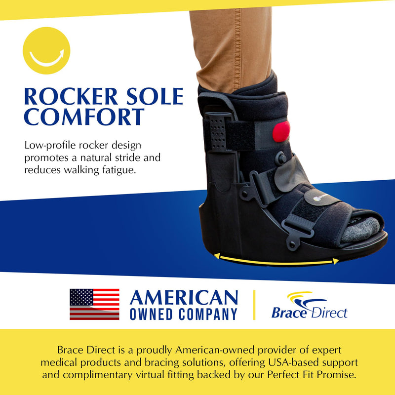 Air CAM Walker Fracture Boot Short – PDAC L4360/L4361 Medical Walking Boot for Sprains, Fractures & Post-Op Recovery, Size M (US Shoe Men 7.5–10.5 / Women 8.5–11.5) Medium (Pack of 1)