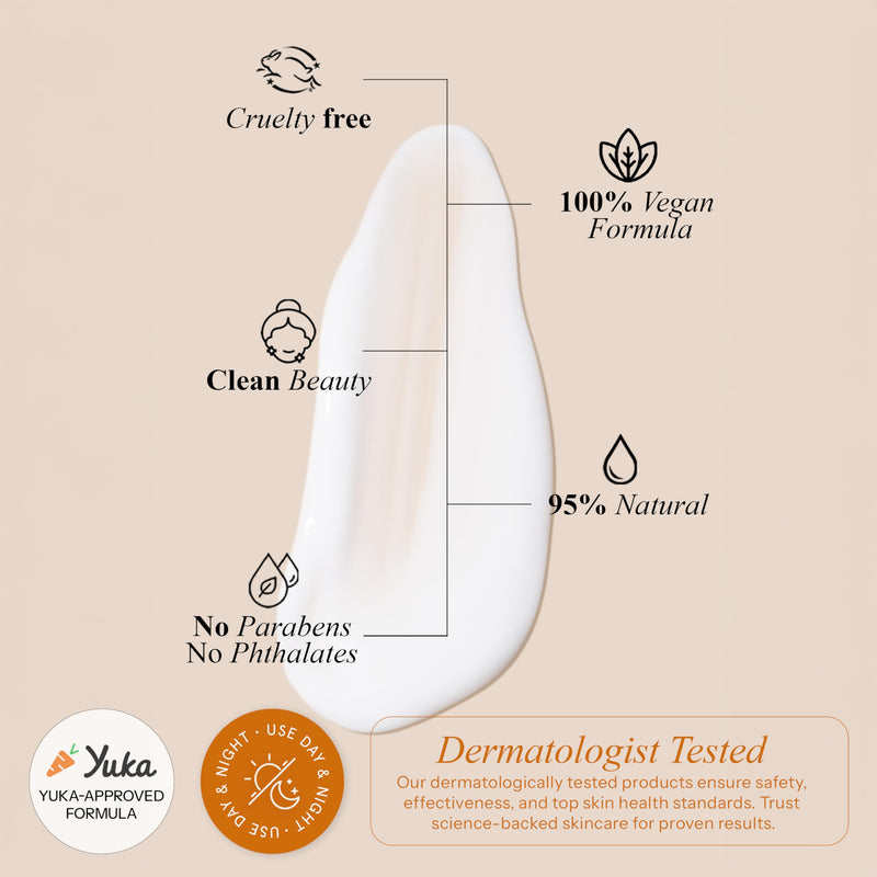 Vitamin C & Vitamin E Face Moisturizer – Dermatologist Tested, Anti Aging Korean Skin Care – Hydrating Cream For Smoother Youthful Looking Skin – Vegan, Clean Beauty – 1.69 Fl Oz Vitamin C & E