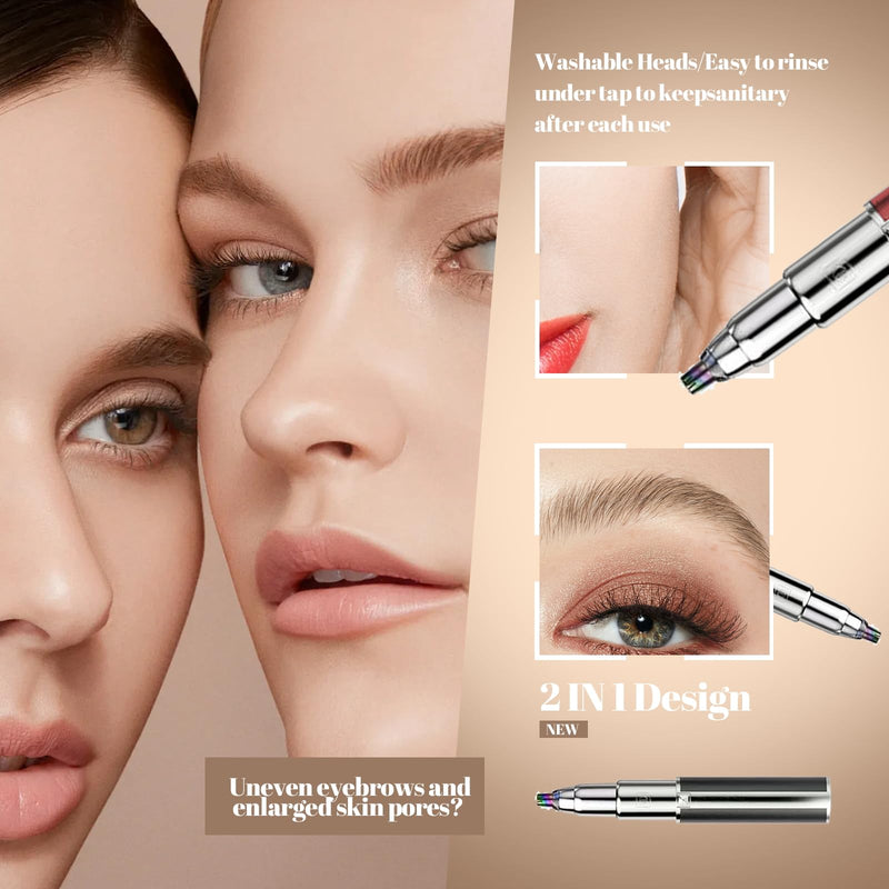 epilator Portable Nose Hair for Women and Compact Nose Trimmer and Eyebrow Trimmer for Women (Red) Red