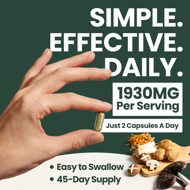 Ergothioneine Supplement 20mg, High Potency Antioxidant Formula with Resveratrol, Quercetin, PQQ & Vitamin C, Daily Vitality Support, 90 Capsules