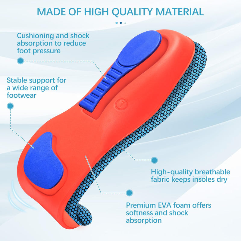 [Australia] - 2 pairs of orthopedic insoles, heel spur insoles, arch splayfoot insoles for plantar fasciitis, comfort arch support insoles for men and women, orthopedic insoles for men and women 41-42 