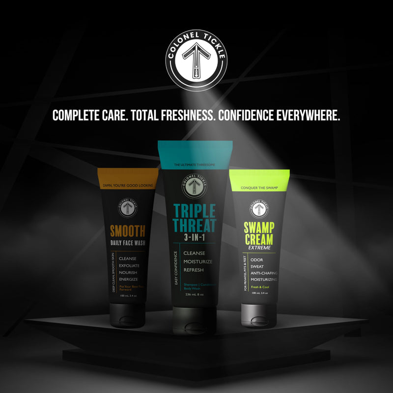 Swamp Cream Anti-Chafing Men Deodorant -3.4oz Pine Sage, 2Pk | 48-Hr sweat & odor control lotion for privates, pits or toes; aluminum-free pine sage tube formula keeps body fresh daily 3.4 Fl Oz (Pack of 2)