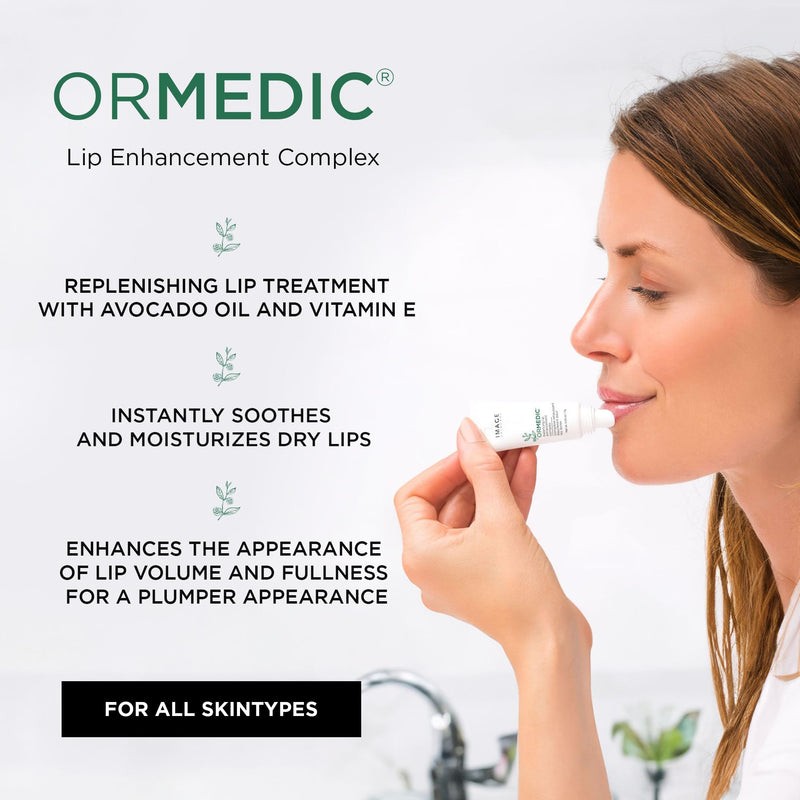 IMAGE Skincare, Ormedic pH Balancing Lip Enhancement Complex, Deep Hydration Lip Plumper Peptides for Fuller Lips Transparent