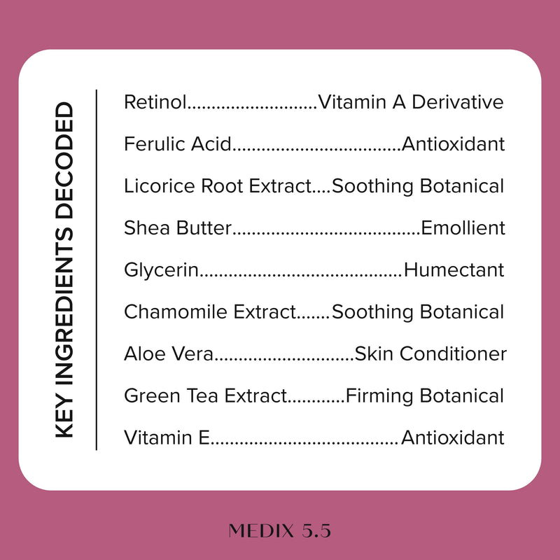 Medix 5.5 Retinol Body Lotion Firming Moisturizer | Crepey Skincare Treatment | Retinol Body Cream | Anti Aging Firming Cream For Women Targets Look Of Crepe Skin, Wrinkles, & Sagging Skin, 15 Fl Oz 1 - Retinol Firming Cream 15 Fl Oz (Pack of 1)