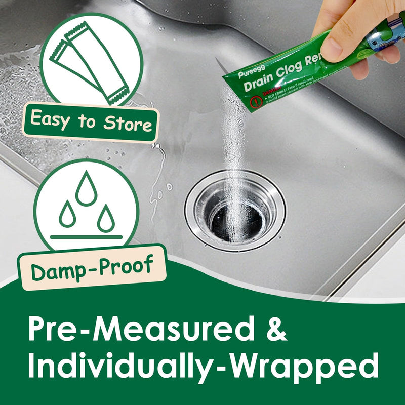 [Australia] - Drain Clog Remover - 12 Pack Drain Cleaner Hair Clog Remover, Powerful Sink Drain Cleaner for Clogged Drain, Easy-to-Use Shower Drain Cleaner, Pipe-Friendly Sink Cleaner and Deodorizer 1 Count(Pack of 12) 