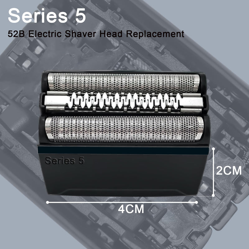 [Australia] - Replacement head Series 5 shaving head for men's electric razors, shaving head replacement shaving part Series 5 52B with precision trimmer for men's electric razors Series 5 