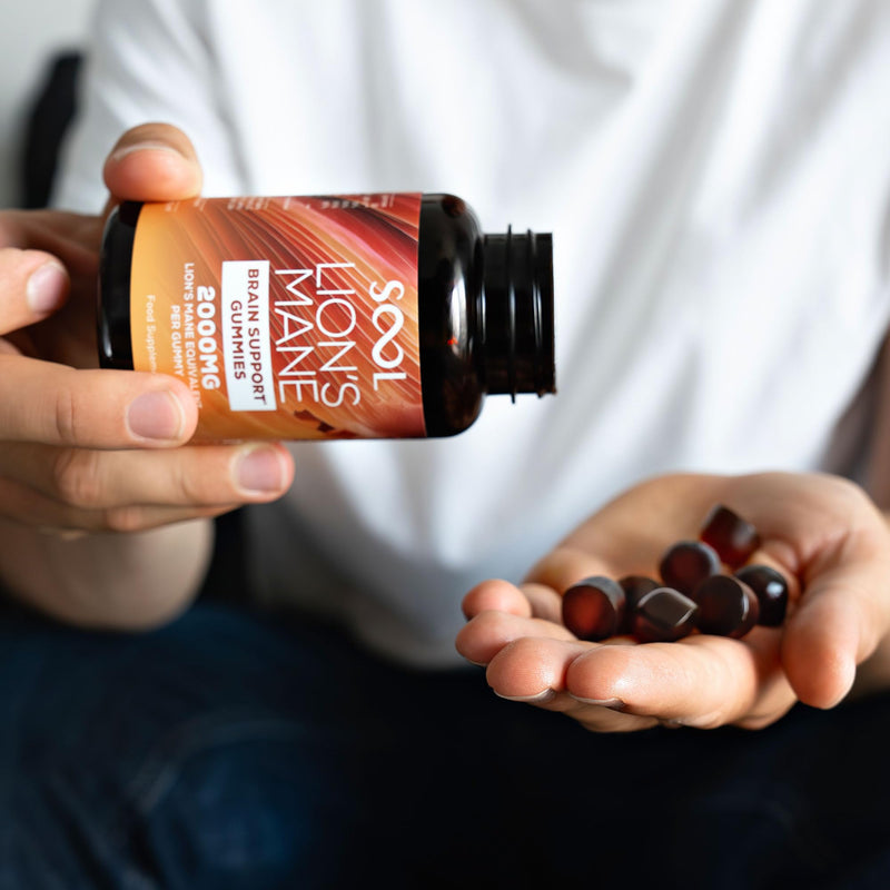 SOOL Lion's Mane Mushroom Gummies, 2000mg, 60pcs
