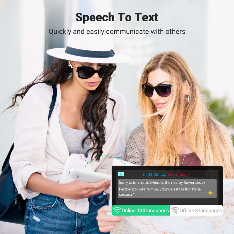 [Australia] - SVANTTO 102 Translator Pen Scanner, Text to Speech Device for Dyslexia, OCR Digital Highlighter Reader Pen, Exam Reading Pen, Bluetooth Langage Translator, No Monthly FeeÔºàWhiteÔºâ white 