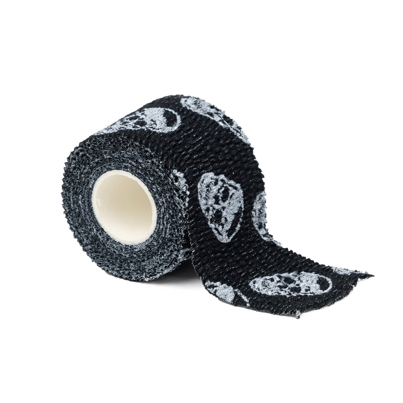 [Australia] - Gymreapers Hook Grip Weightlifting Tape (3 Pack) Premium Adhesive Thumb Skull Tape for Finger Protection, Powerlifting, Exercise & Cross Training - Athletic Sweat Proof Tape Black 