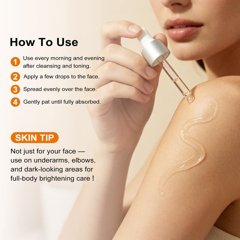 Vitamin C Serum for Face Brightening Face Serum with Pure Vitamin C | + Hyaluronic Acid + Niacinamide + Vitamin E for Hydrating, Antioxidant & Anti Aging Care, 30ml