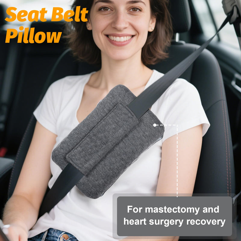 [Australia] - Upgrade Neck Pad Strap Cushion Pillow for Arm Sling Comfort Shoulder Support Pad,Pacemaker Pillow Chemo Port Pillows for Mastectomy,Open Heart Surgery Recovery Gifts Post Surgery (Dark Gray) Dark Gray 
