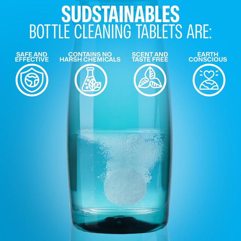 [Australia] - SoJourner Bags Water Bottle Cleaning Tablets - 36 Pack, Chlorine & Odor Free, Hydration Bladder and Water Bottle Cleaner Tablets, Removes Stubborn Stains & Odors 