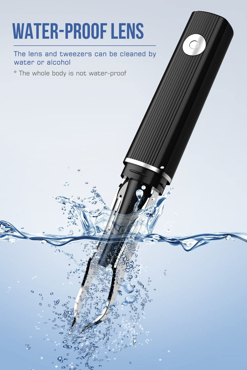 [Australia] - Hair Removal Tweezer with 1080p Camera, Ultimate Precision: Tweezer with Camera - Perfect for Delicate Tasks! - - Ear Hair Eyebrow Tweezer White 