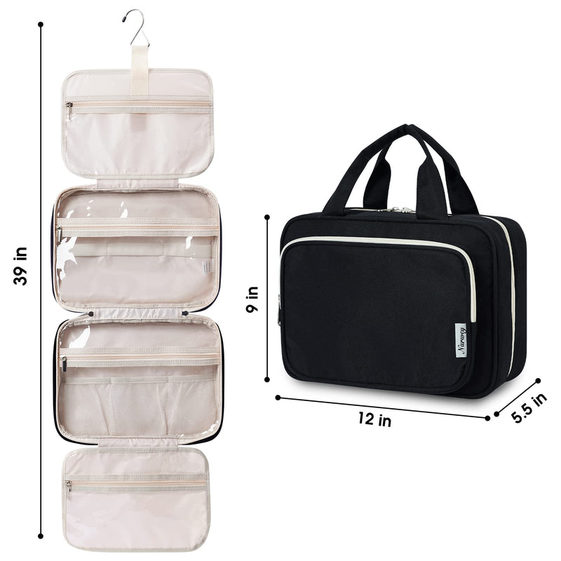 Narwey Large Hanging Toiletry Bag With Large Makeup Bag