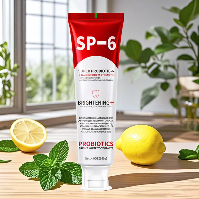 [Australia] - SP-6 Probiotics Whitening Toothpaste - Probiotics for Teeth Whitening and Gum Health - Enamel-Safe, Fluoride-Free, Double Mint Flavor,Fresh Breath (3PCS) 3 