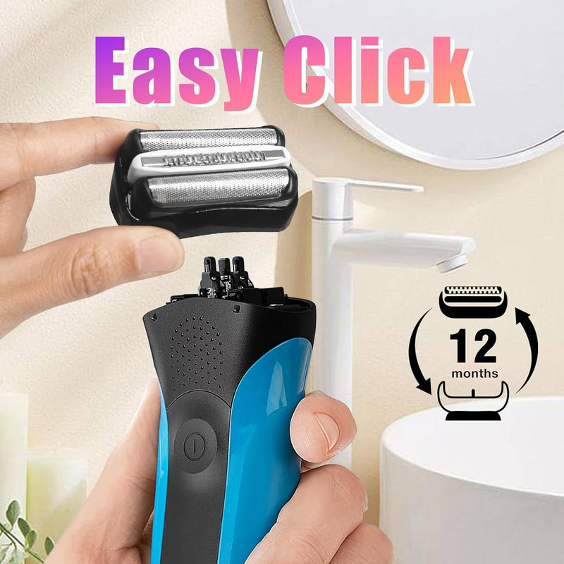 [Australia] - Replacement Shaving Heads Series 3 32B Compatible with B***n S3 3040s 3000s 3050cc 3010s 3070cc 3080s 3090s 310s 3020s 330s 370cc-4 380s-4 Pack of 2 