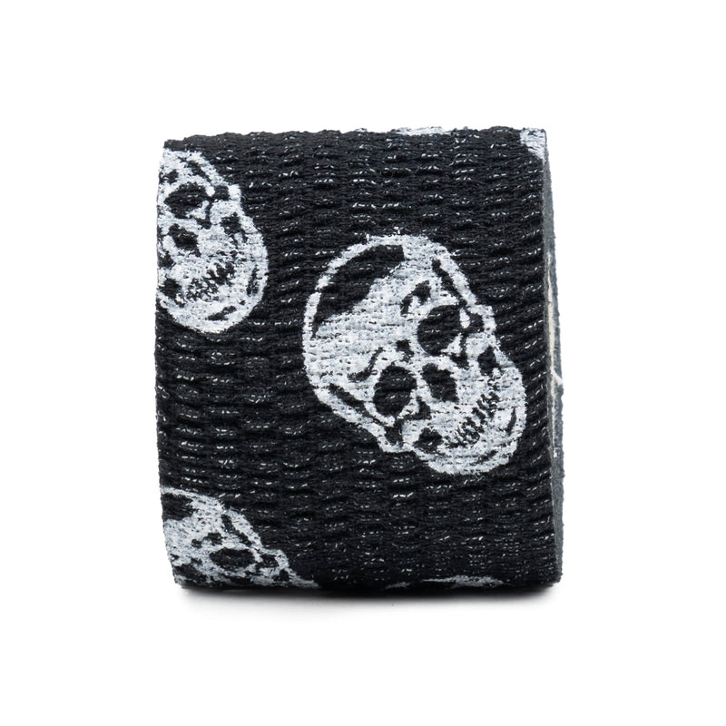 [Australia] - Gymreapers Hook Grip Weightlifting Tape (3 Pack) Premium Adhesive Thumb Skull Tape for Finger Protection, Powerlifting, Exercise & Cross Training - Athletic Sweat Proof Tape Black 