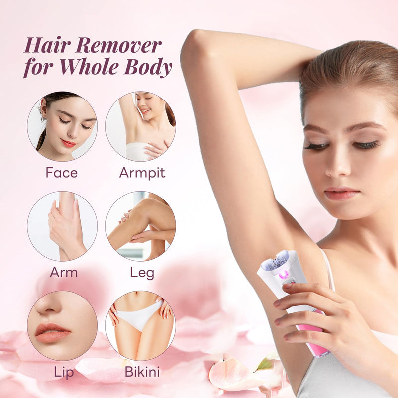 [Australia] - Epilator hair removal for women - women's epilator - women's facial epilator with LED light - electric glide epilator - women's wireless epilator lady shaver removal for bikini area, armpits 