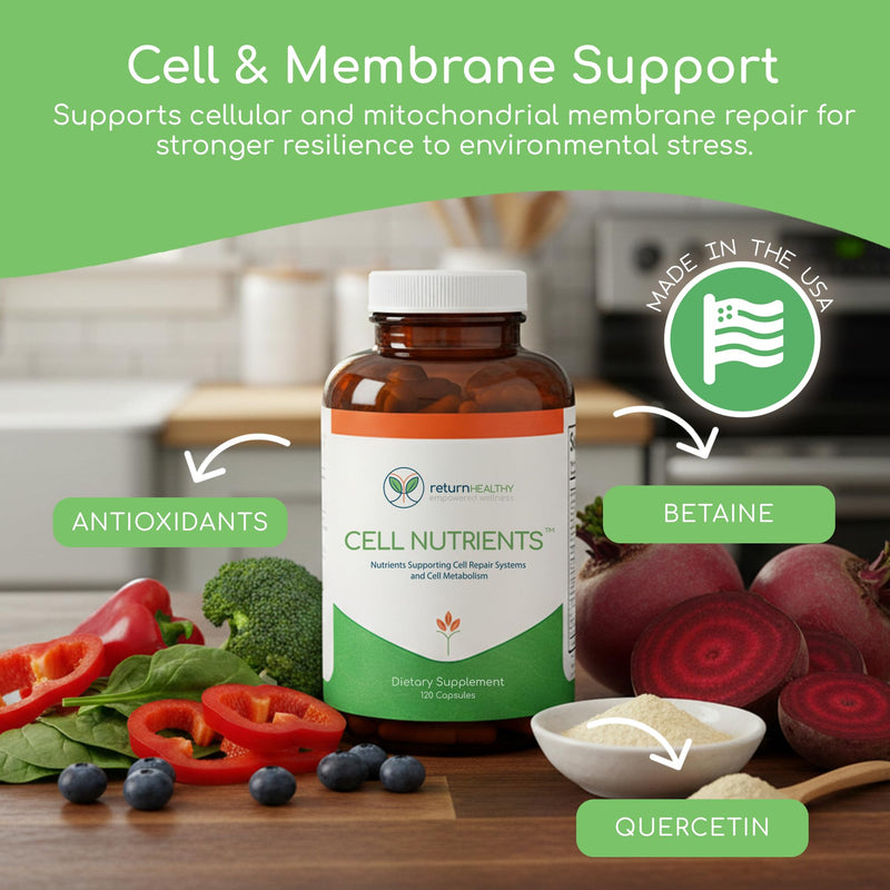 Cell Nutrients | Promotes Cell and Membrane Repair & Cell Metabolism | Helps Fight Tick-Borne Infections & More | Mitochondrial Supplements | Non-GMO, Vegan, 120 caps 120 Count (Pack of 1)