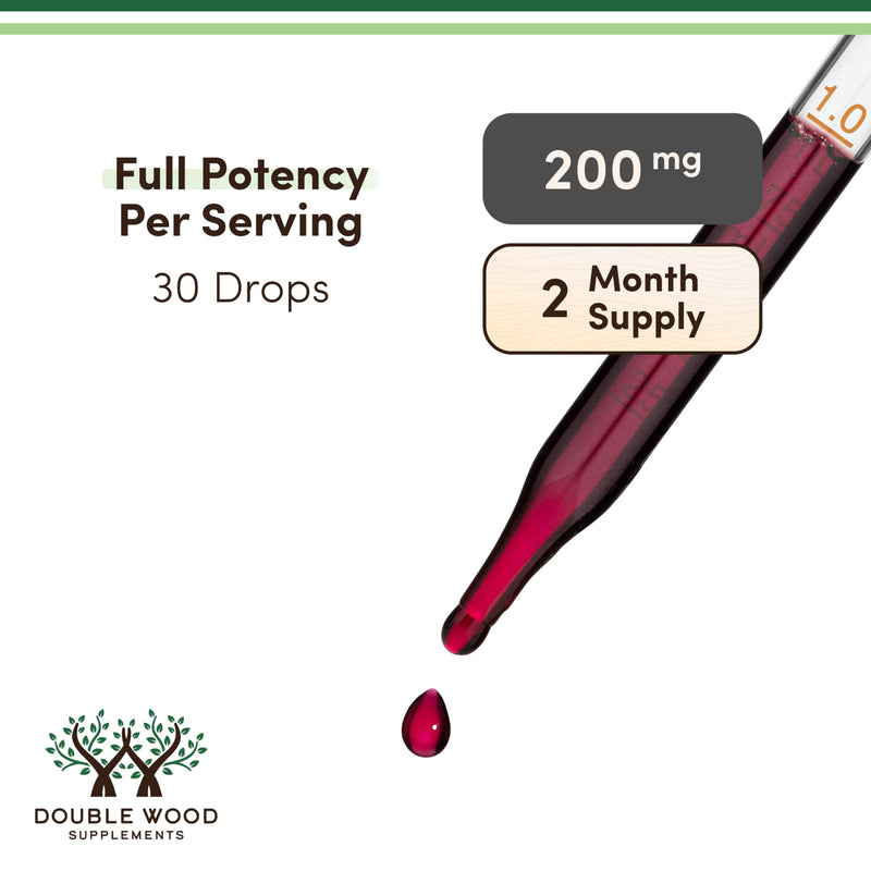 Organic Elderberry Extract 200mg 10:1, Immune Support, 60 Servings | Immune Support Liquid Supplement, European Sambucus Nigra 10:1, Alcohol-Free Glycerite, No Added Sugar, Vegetarian