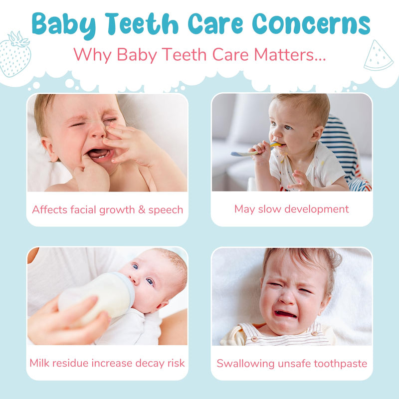 [Australia] - Kids Toothpaste, Cavity and Enamel Protection, Strawberry and Watermelon Flavor, Toddler Toothpaste with Low Fluoride, for Children Ages 2 and Up 