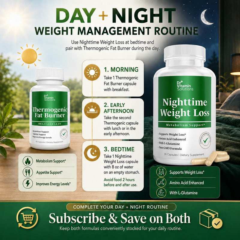 Nighttime Fat Burner Supplements - Appetite Suppressants for Weight Loss - Women & Men, Sleep & Relaxation - Metabolism Booster Weight Loss Pills 30 30 Count (Pack of 1)
