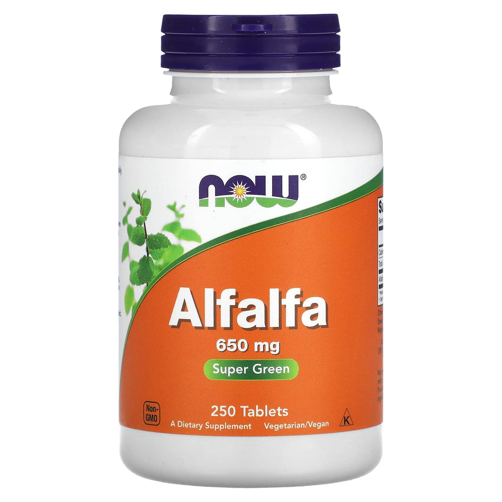 Alfalfa 10 Grain Now Foods 250 Tabs