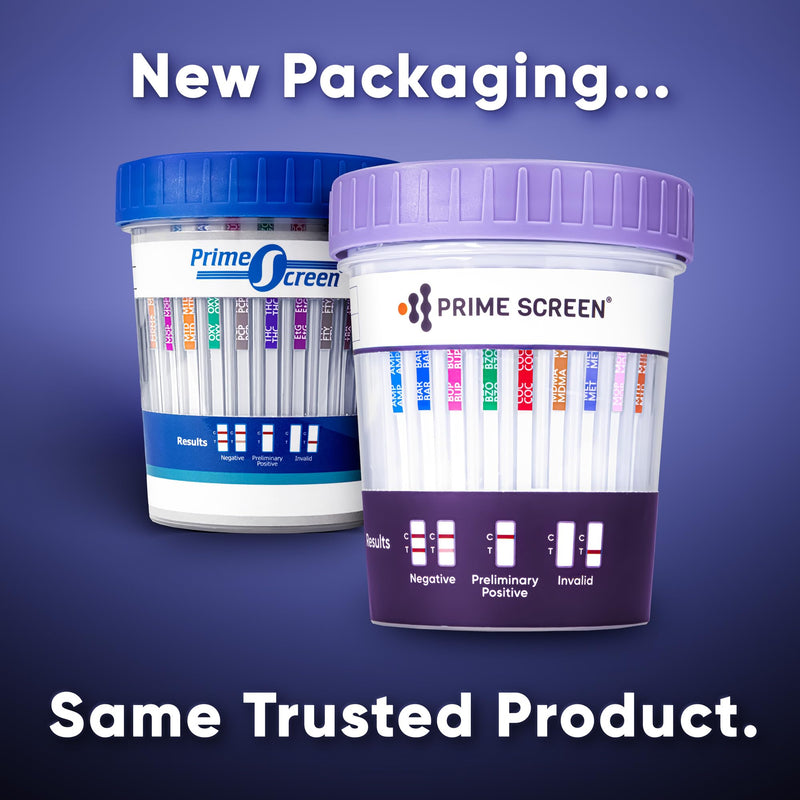 [Australia] - Prime Screen Multi Drug Urine Test Cup 18 Panel Kit (AMP,BAR,BUP,BZO,COC,mAMP,MDMA,MOP,MTD,OXY,PCP,TCA, ETG, FTY, TRA, K2,TRA100)-CDOA-S1185EFTKK (5) 5 