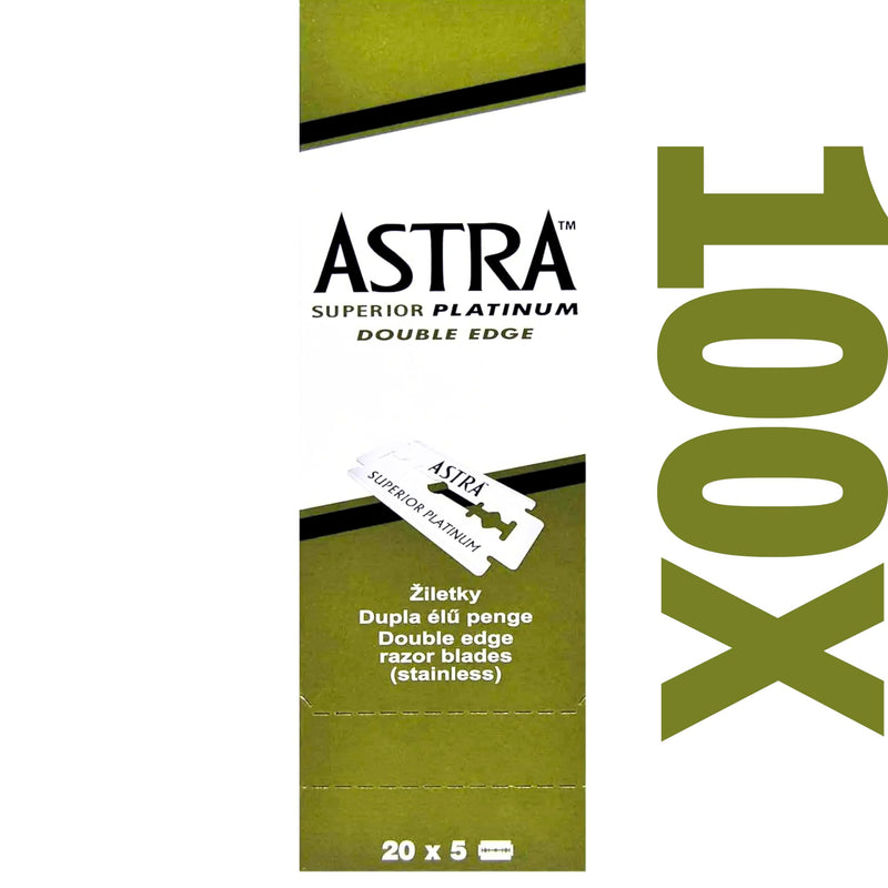 [Australia] - THE GOODFELLAS' SMILE Astra razor blades with hemostatic swabs, 100 pieces 