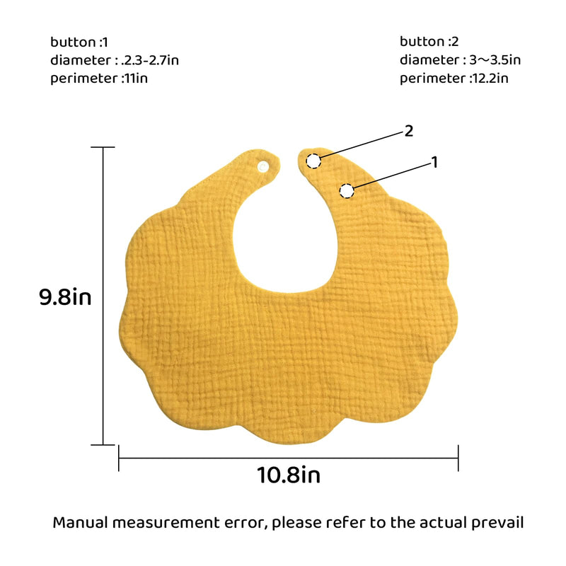 [Australia] - Muslin Baby Drooling Bibs Unisex Soft & Absorbent Multi-Layer Baby Bibs for Drooling and Teething Boys Girls Flower-8 