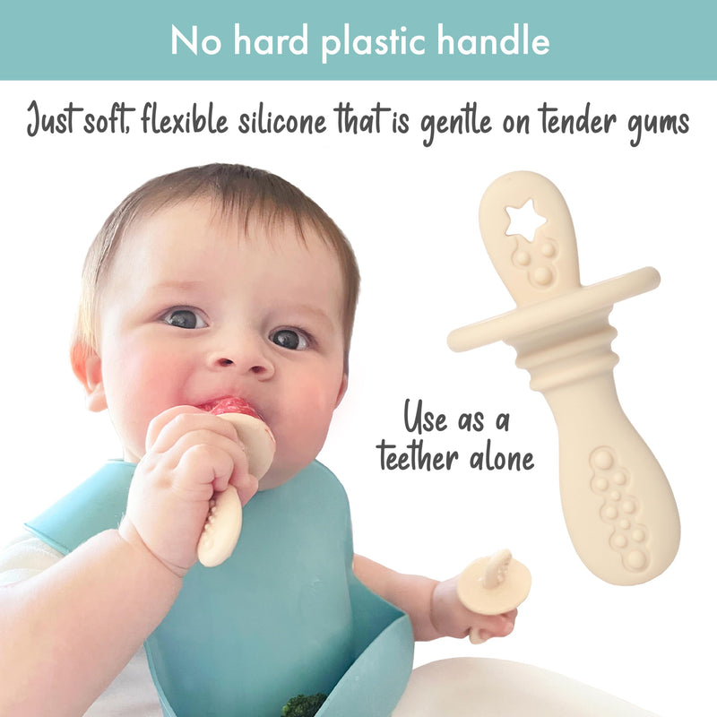 [Australia] - Silicone Petite Pops - Baby Popsicle Mold - BPA Free - Dishwasher Safe - 4 months+ (Sage Green Teether Pops) Sage Green Teether Pops 