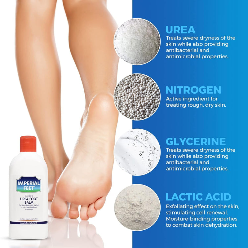 [Australia] - Imperial Feet Urea Foot Balm - Natural Urea Cream for Foot Care, Cracked Heel Repair, Rough Skin, Dryness, Calluses - Cleansing, Exfoliant - Wild Herb Extract - 5.07oz 