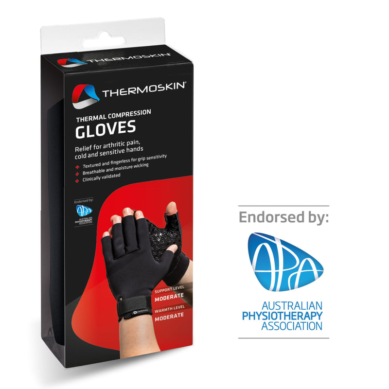 Thermoskin unisex-adult Arthritis Compression Gloves Sml Black