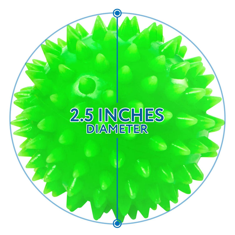 IMPRESA 10-Pack of Spiky Sensory Balls - Squeezy and Bouncy Fidget Toys/Sensory Toys - BPA/Phthalate/Latex-Free