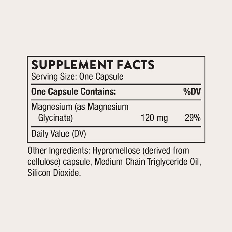 THORNE Magnesium Glycinate, Chelated Magnesium Supplement, 90 Capsules 90 Count (Pack of 1)