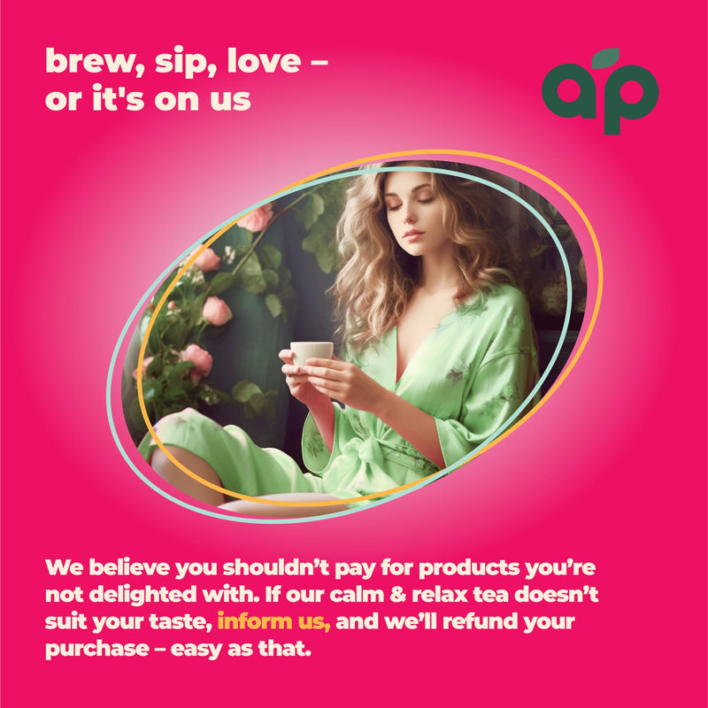 [Australia] - AprikaLife - Calm and Relax Herbal Tea, Stress Relief + Relaxation + Sleep Tea with Chamomile, Peppermint and Lavender - 60 bags. Delicious, Soothes Nerves, Improves Mood Calm & Relax Tea 