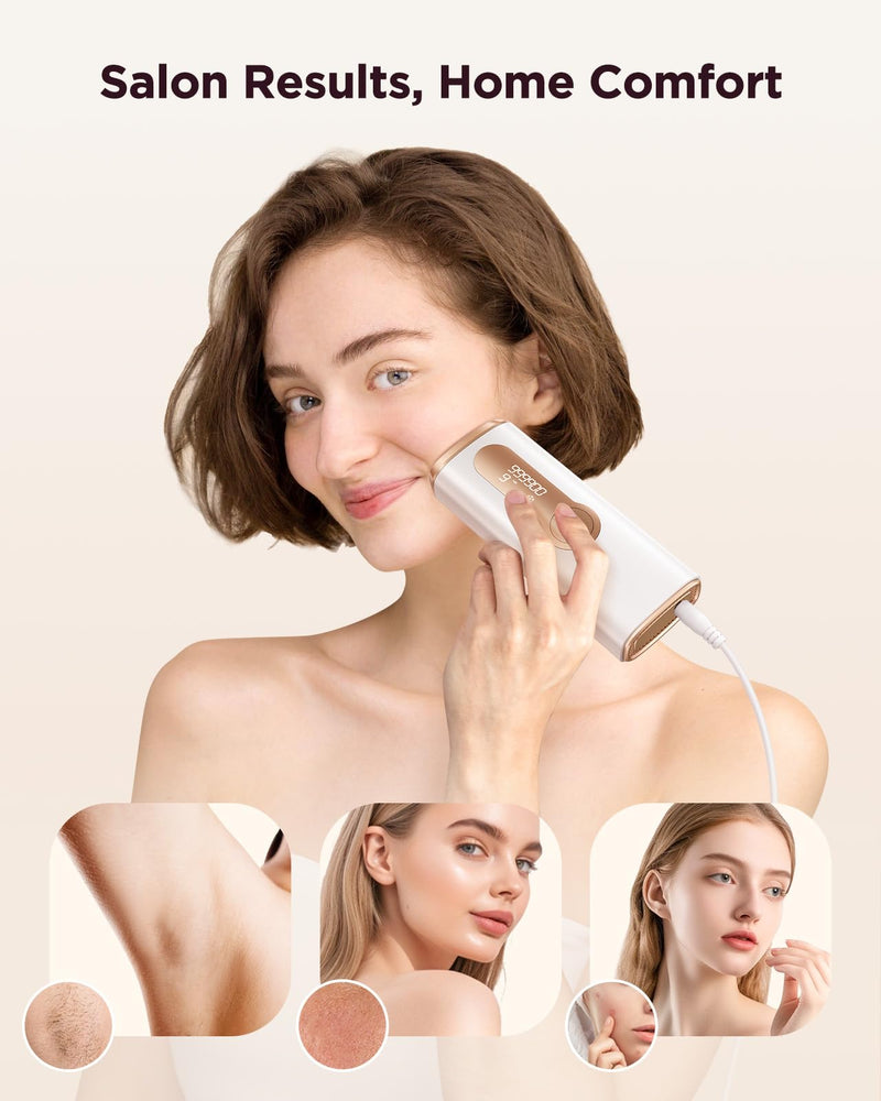 [Australia] - IPL Laser Hair Removal for Women and Men, Ice-Cooling Laser Hair Removal Device Safe at-Home Epilators for Face Armpits Arms Bikini Line Legs Whole Body KA10 