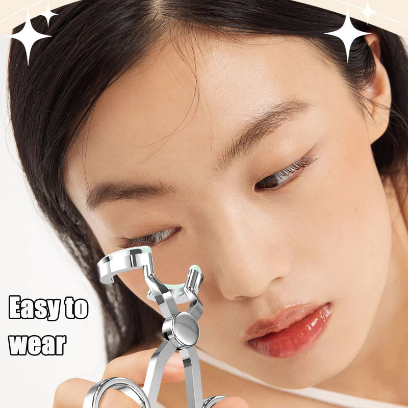 [Australia] - Daily Contact Lens Wearing Aids - Soft Silicone Remover and Insertion Tool Set Includes Tweezers, Case and Plunger Suction Cup (Green) Green 