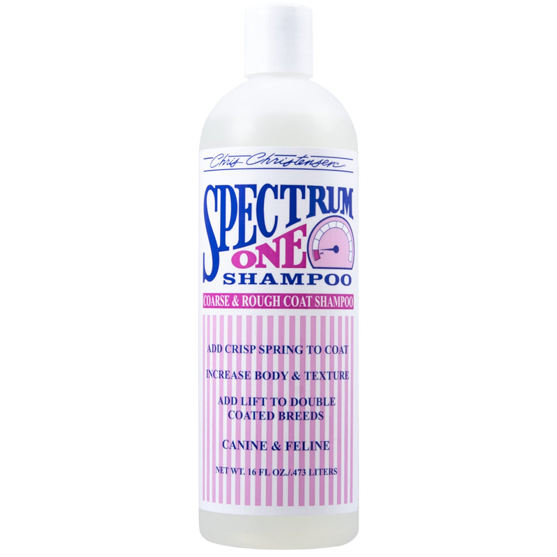 Chris Christensen Shampoo & Conditioner 16 oz Bundle - Spectrum One Shampoo + Spectrum One Conditioner + White on White Shampoo, Groom Like a Professional, Made in USA - PawsPlanet Australia