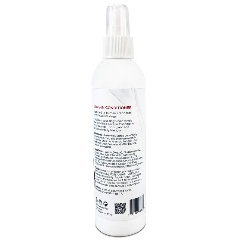 Lillian Ruff Leave-in Dog Conditioner & Detangler Spray - pH Balanced After-Bath No Rinse Hydrating Dog Conditioning Spray - Silky Shine Spray for Dry Skin, Itch Relief, Detangling & Dematting (8oz) Leave-in Conditioner Detangler - PawsPlanet Australia