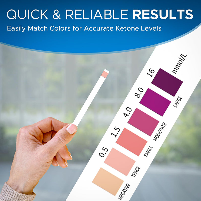[Australia] - Ketone Test Strips, Premium Grade 100 Keto Test Strips in 10 Resealable Pouches - Urine Test Strips, Ketosis Test Strips Urine, Keto Strips, Ketone Urinalysis Test Strips, Ketones Test Kit 