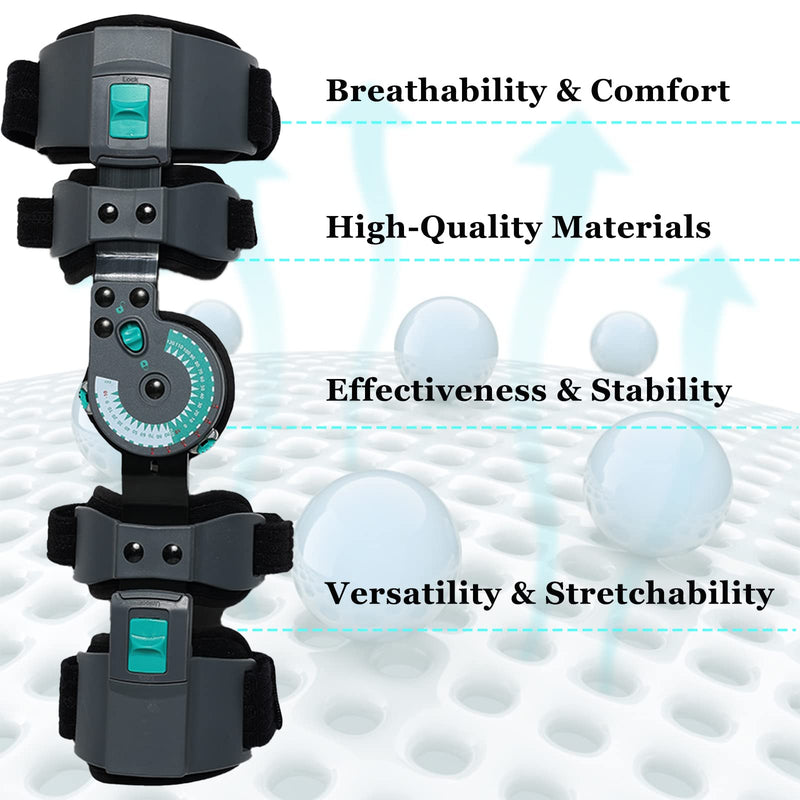 [Australia] - Hinged ROM Elbow Brace, Adjustable Post-Op Splint Stabilizer for Post-Op, Surgery Recovery, Ligament and Tendon Repairs and Dislocation, Left Green 