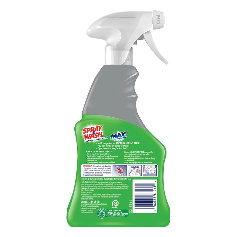 [Australia] - Spray 'N Wash Max Laundry Strain Remover 16 oz, Packaging may vary 16 Fl Oz (Pack of 1) 