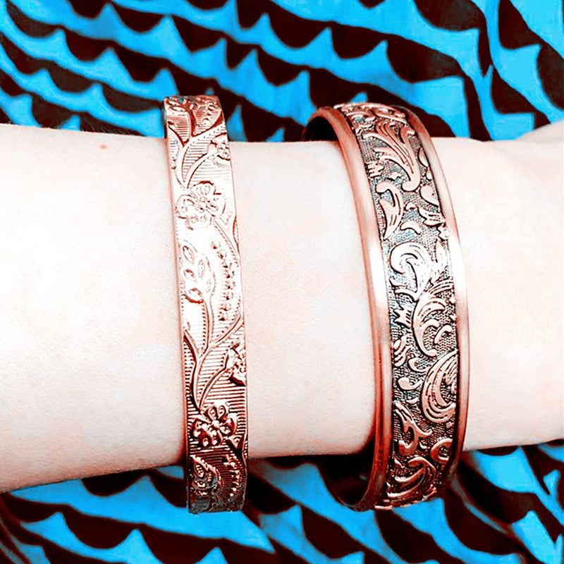 [Australia] - LONGRN-Copper bracelet magnetic bracelet with 6 magnets for men and women 